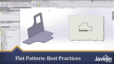 design a sheet metal part from the flattened state|About Flat Pattern Representations .